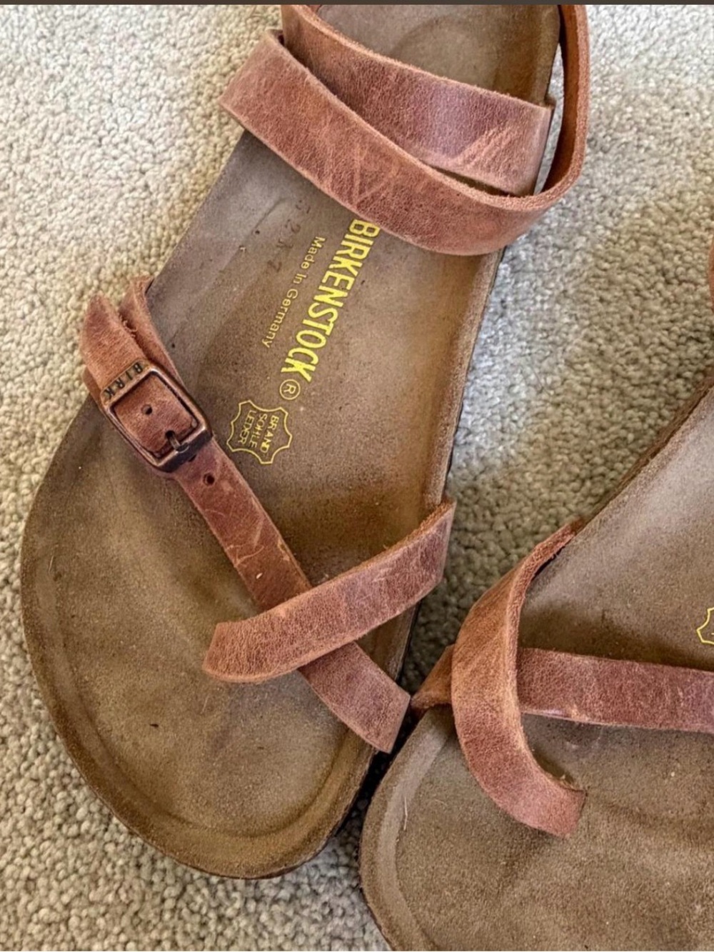 Birkenstock 38 100% Leather